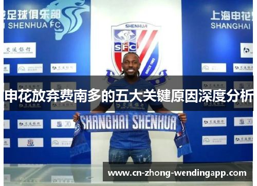申花放弃费南多的五大关键原因深度分析 申花放弃费南多的五大关键原因深度分析